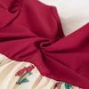 Abito Principessa con Stampa Ciliegie Rosse con Accessori per Capelli a Fiocco per Bambini