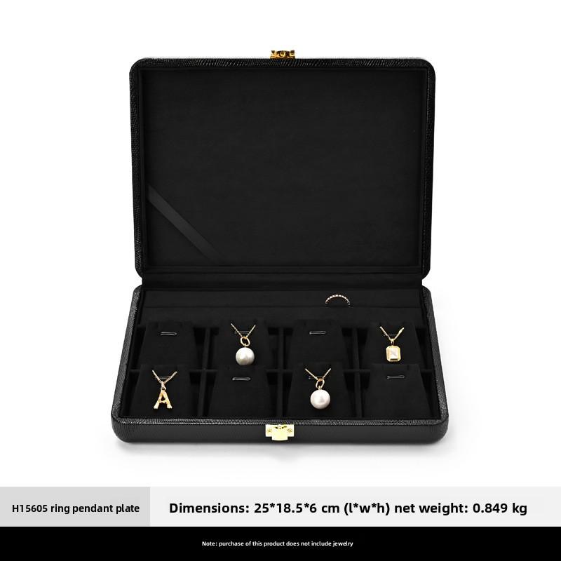 Light Luxury Jewelry Box Premium Leather Organizer for Rings, Necklaces & Earrings Display & Storage