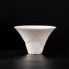 Sheep fat jade tea set, white porcelain ceramic tea cup, household tea set, single cup, master cup, tea tasting cup