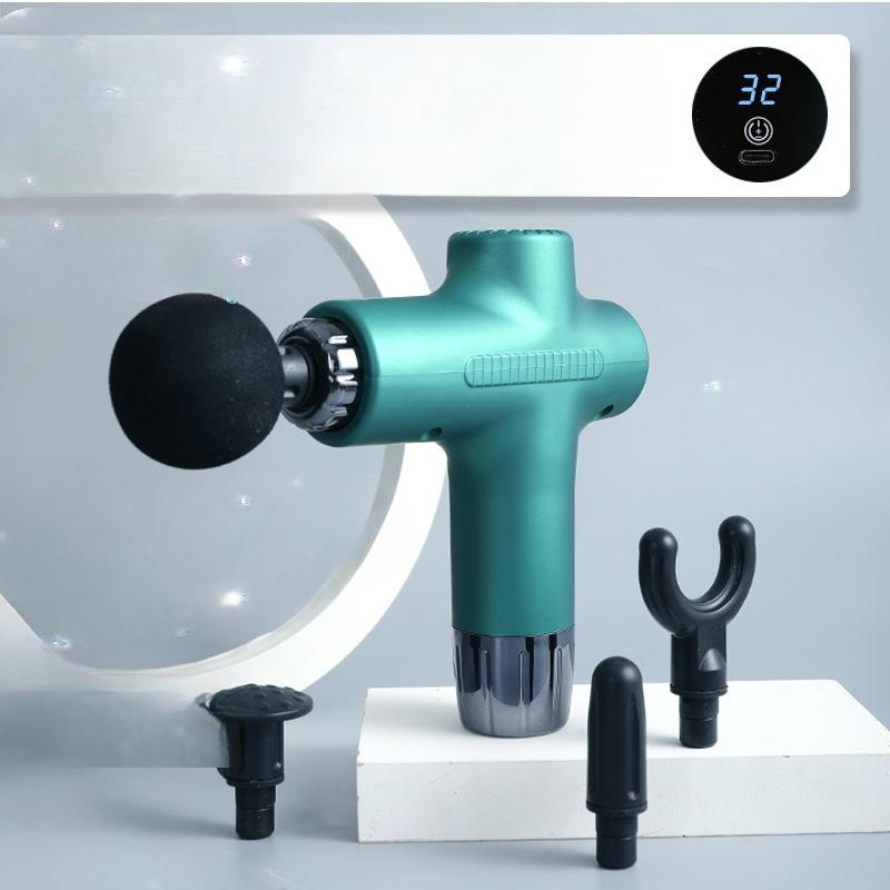 Gun Fascia Relaxation Mini Muscle Massager Yoga Fitness Muscle Membrane Instrument Lcd Wireless Electric Fascia Gun
