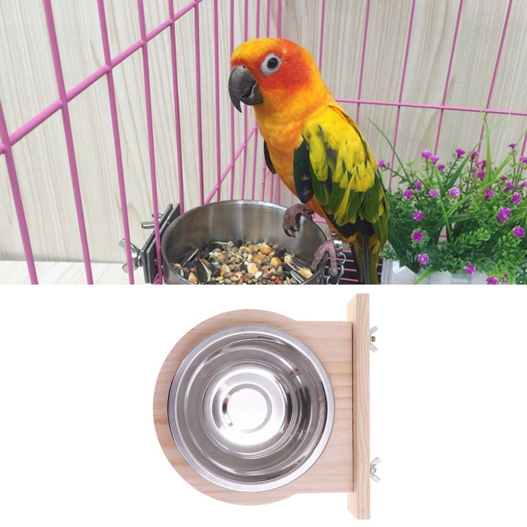 Stainless Steel Parrot Feeding Box for Cockatoo Mini Macaw Cockatiel Conure Intelligent Bird Feeder Puzzle Food Dispenser S Size