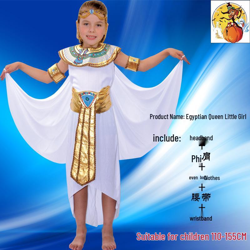 Egyptian Pharaoh & Queen Cosplay Costumes: Kids' Prince & Princess Halloween Outfits