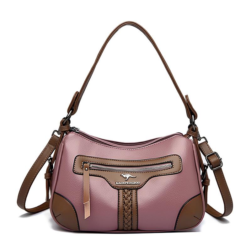 

Трендовая сумка подмышку, вместительная цветная сумка кроссбоди, модная и трендовая женская сумка на одно плечо фиолетовый