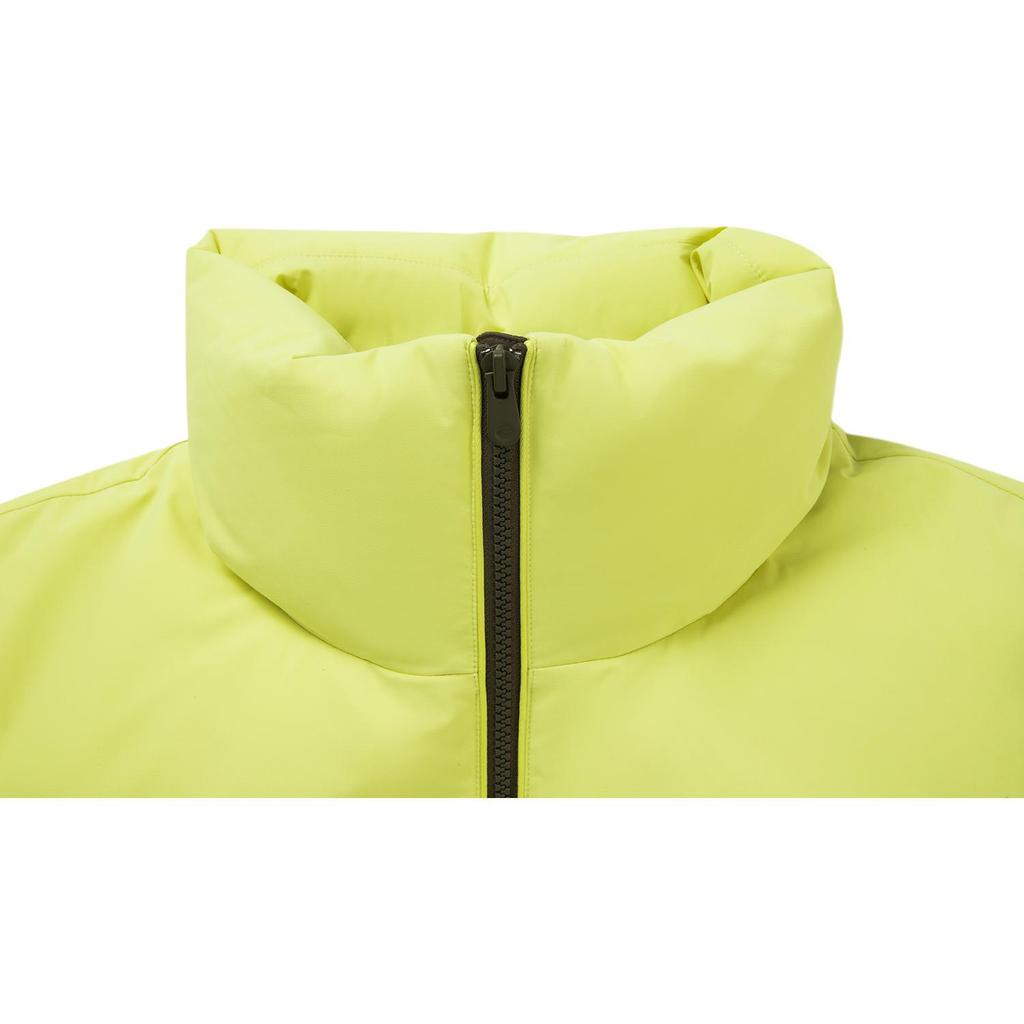 Li Ning Fitness Series Casual Fashion Simple Solid Color Versatile Comfortable Warm Stand Collar Zipper Short Down Jacket Women Outerwear AYMV396-9