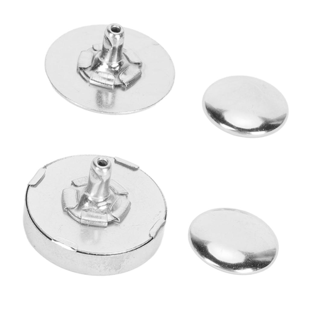 50 Jeux Boutons-pression Magnétiques 18x5mm Épais Alliage Haute Dureté Fermeture Magnétique pour Sac à Main Couture Artisanat