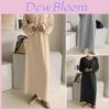 Cotton Long Sleeve Hoodie Dress With Casual Style For Autumn Winter Women
