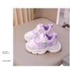 Spring and Autumn Princess Shoes Girls Super Soft Sneakers Children's Mesh Shoes Foreign Style Lighting Soft Sole Running Shoes Trendy