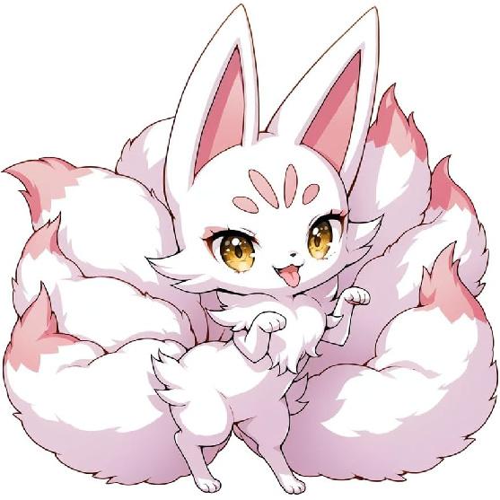 

5.1 Japanese Kitsune Chibi Cute Car Accessories Stickers Windshield Tank Cap Bumper Helmet Vinyl Decals (Colorful) H
