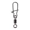 50Pcs Heavy-Duty Ball Bearing Fishing Swivels Snaps With 8-Shaped Swivel Rings Carbon Steel For Saltwater Lure Conne