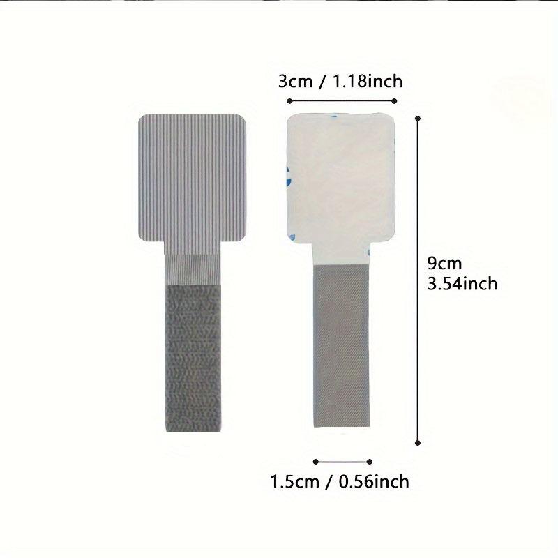 20pcs Polyamide Self-Adhesive Nylon Wire Clips, Under Table Cable Organizer Straps, Multi-Purpose Cord Holder for Home Office Supplies, Cord Clips
