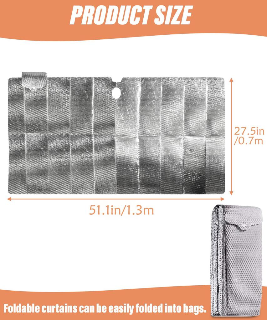 Tendalino parasole per auto in alluminio pieghevole con protezione UV