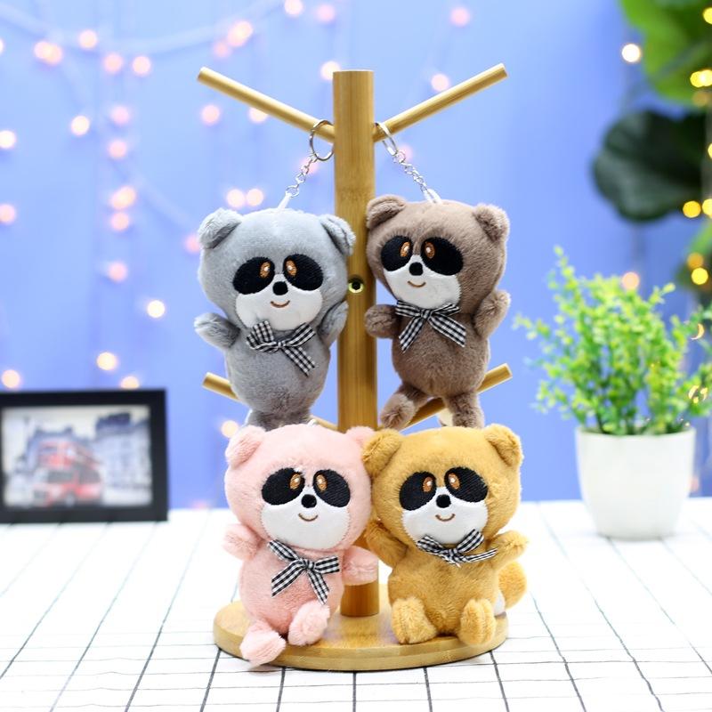 

Cute Pendant Grabbing Machine Kid Doll New Style Raccoon Plush Toy Wedding Sprinkler Doll Bag Hanging Decoration 15cm