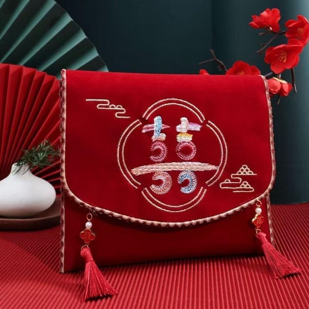 Traditional Big Red Envelope Luxury Ten Thousand Yuan Red Envelope Money Packet  Special Occasions
