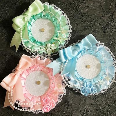 Sweet DIY Lace Card Holder with Ribbon Anime Lace Photocard Case Idol Display Lolita Photo Protector Case Photo Storage