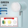 Rechargeable Handheld Electric Cleaning Brush Set for Dishes and Household Tasks