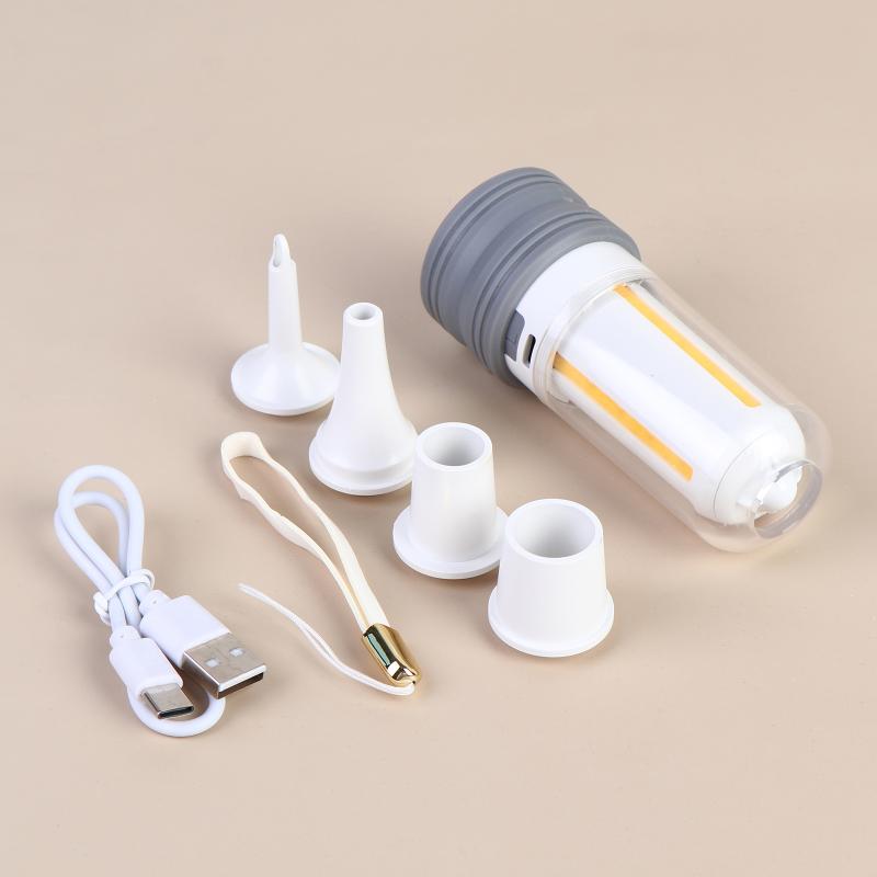 Portable Air Pump For Inflatables 430L/Min Ultra Fast Air Mattress Pump, 2000 Mah Battery & Camping Light, Electric Air Pump