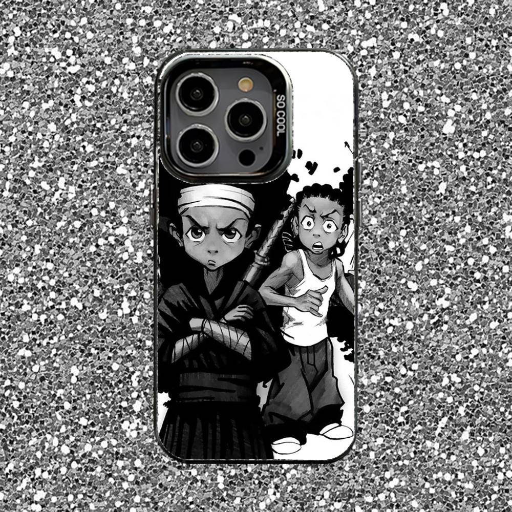 Riley Freeman Boondocks Phone Case For iPhone 16,15,14,13,12,11,Pro,XS,Max,Plus,Mini,SE Black Candy Matte Shockproof Cover