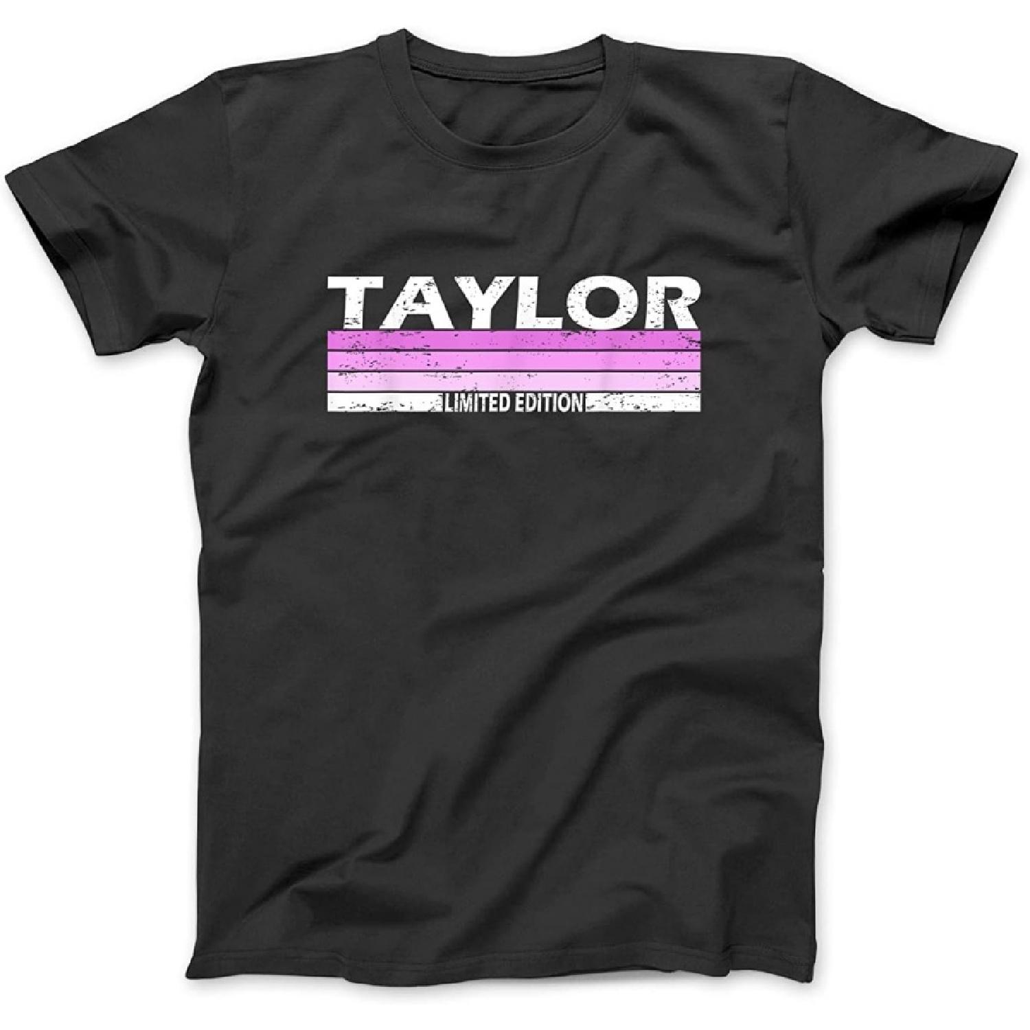 Taylor Surname Birthday Family Reunion 80s 90s Pink Sunset T-Shirt Sweatshirt Hoodie Tanktop for Men Women Kids S
