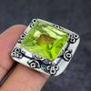 Peridot Gemstone 925 Sterling Silver Jewelry Ring Size 7.5
