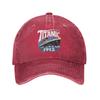 Vintage Titanic  Ship Icebergs History Baseball Caps Unisex Distressed Washed Snapback Hat  Outdoor Summer  Gift Hats Cap