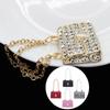 New 1PC Metal Chain Handbag Pack Doll Bag Miniature Shopping Handbag For Clothes Dollhouse Miniature Kids Toy