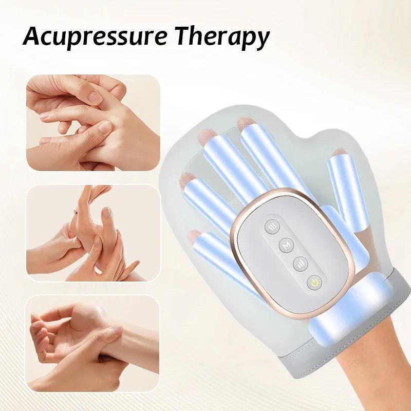 Cordless Electric Hand Massager with Airbag Compression, Heat & Vibration