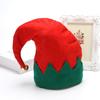 Adult & Child Non-woven Elf Christmas Hat with Bells - Red & Green
