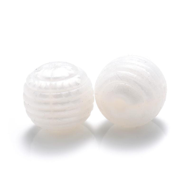 10 Stück/Los 15mm Baby-Silikonperlen Beißringe für 4-6 Monate Spiral-Lebensmittelechtes Silikon Beißring Schnuller Kette Halskette Herstellung