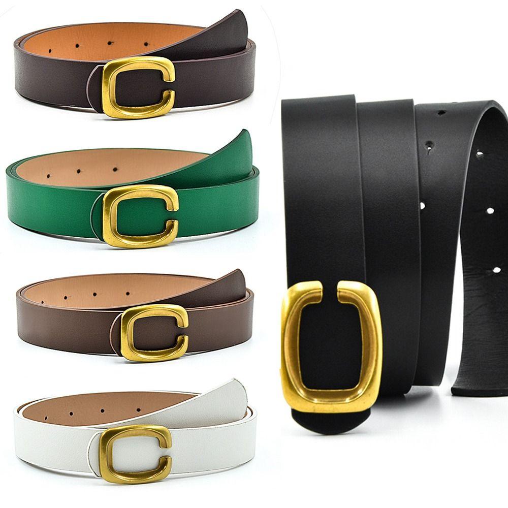 

Casual Leather Belt Versatile Thin Waist Strap Trend Jeans Belt
