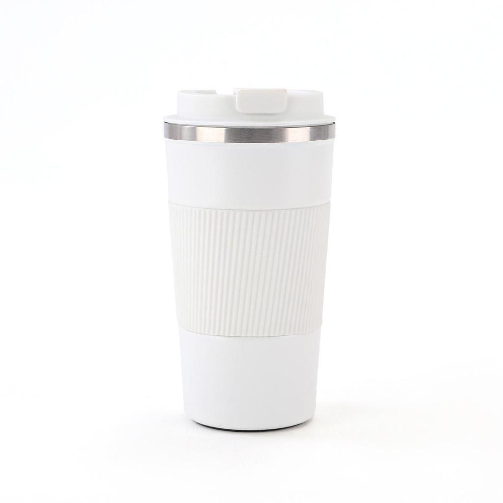 Large Capacity 304 Stainless Steel Coffee Cup with Silicone Sleeve - Double-Wall Vacuum Insulated Travel Mug
