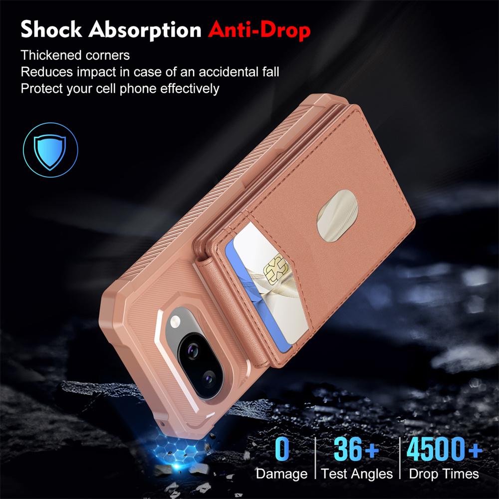 2 In 1 Detachable Magnetic Wallet with Card Holder Phone Case for Google Pixel 9 Pro XL 8 7 Pro 9A 8A 7A Shockproof Cover