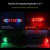 High Brightness LED Flashing Motorcycle Stop Brake Light With Arrows Turn Signal For Enhanced Safety And Style