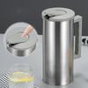 Coffee Pitcher Leak-Proof Stainless Steel Water Dispenser Container With Lid Non-Slip Handle Drinking Storage Container for Hot