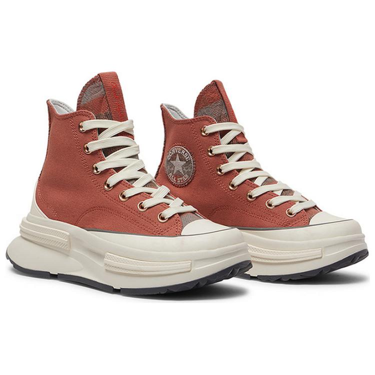 Converse Lifestyle Comfortable Versatile Trendy High-Top Canvas Shoes Unisex Sneakers Brick-Red A12451C
