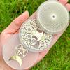 6cm Natural Crystal Selenite Slice Slab White Gypsum, Natural Selenite Stone Crystal Disc, Selenite Charging Plate decoration