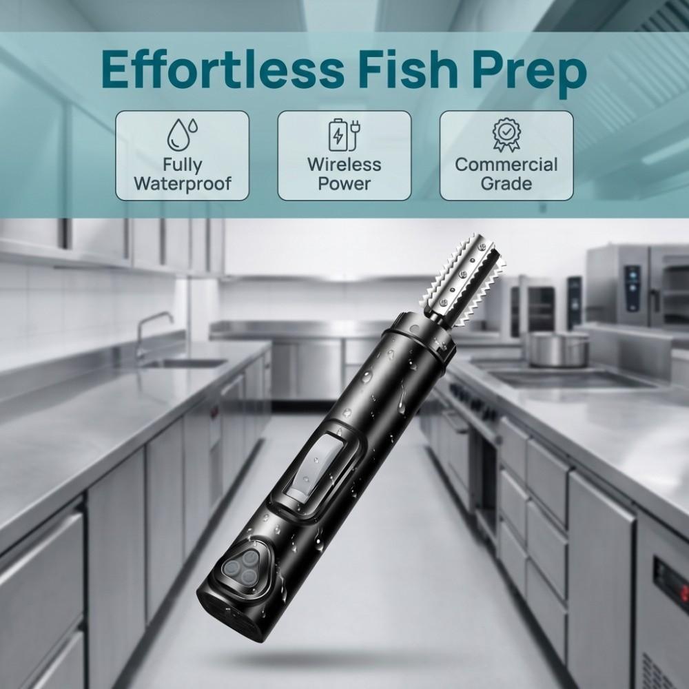 Left/Right Rotation Electric Fish Scaler Cordless Fish Scale Remover Fish Cleaning