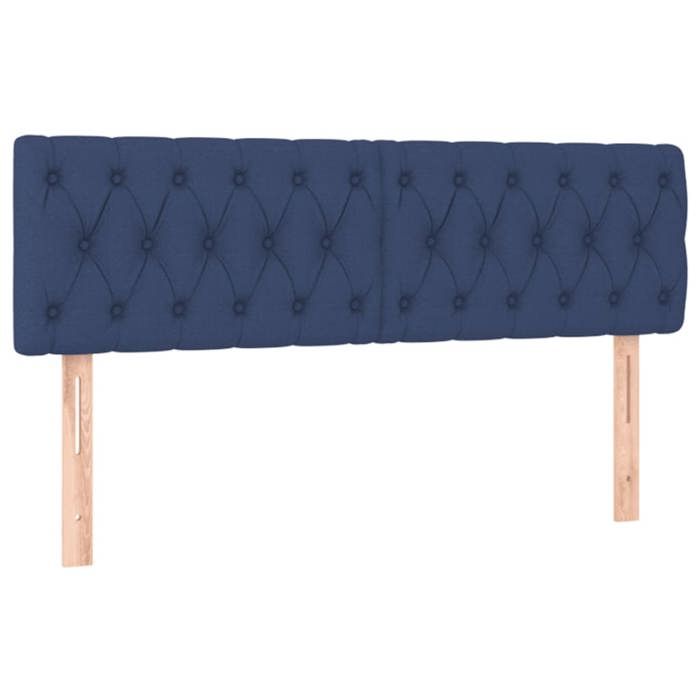 VidaXL 2x Headboards Bedroom Furniture Bed Accessories Single Bed Headboards Interior Blue 346346