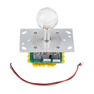 LED-Joystick mit bunter Beleuchtung, umschaltbar von 4- auf 8-Wege-Bedienung für Arcade-Spiele