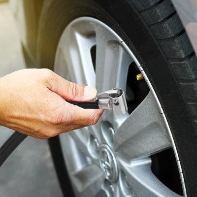 Mangueira de enchimento de pneu de motocicleta, trava de mandril de ar para válvula de pneu de motocicleta, adequada para tubo de inflação de pneu de bicicleta