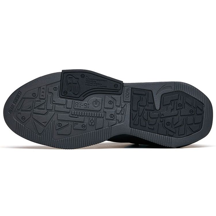 Anta AT91 Fashion Casual Mid-Top Sneakers Men Sneakers Black 112218073-2