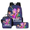 Witch Hunter School Bag Lunch Bag Pencil Bag Student Backpack Cartoon Backpack Children'S Bag Three-Piece Set