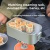 1PCS Aluminum Camping Heated Lunch Box with Handle  Bowl Set - Durable Outdoor Travel Food Container for Picnic Commute