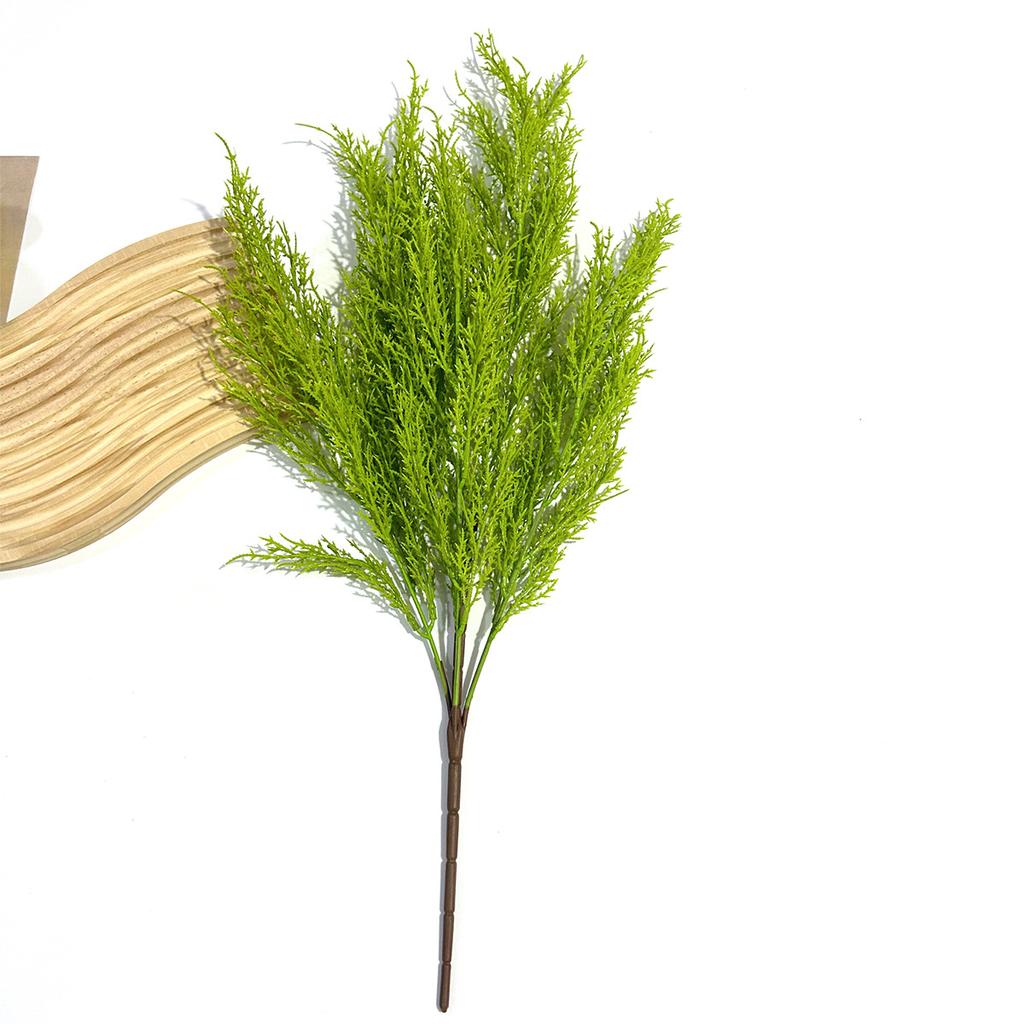 A Single Artificial Green Plant Bundle of Cedar Pine Flower Arrangement Living Room Home Bonsai Decoration
