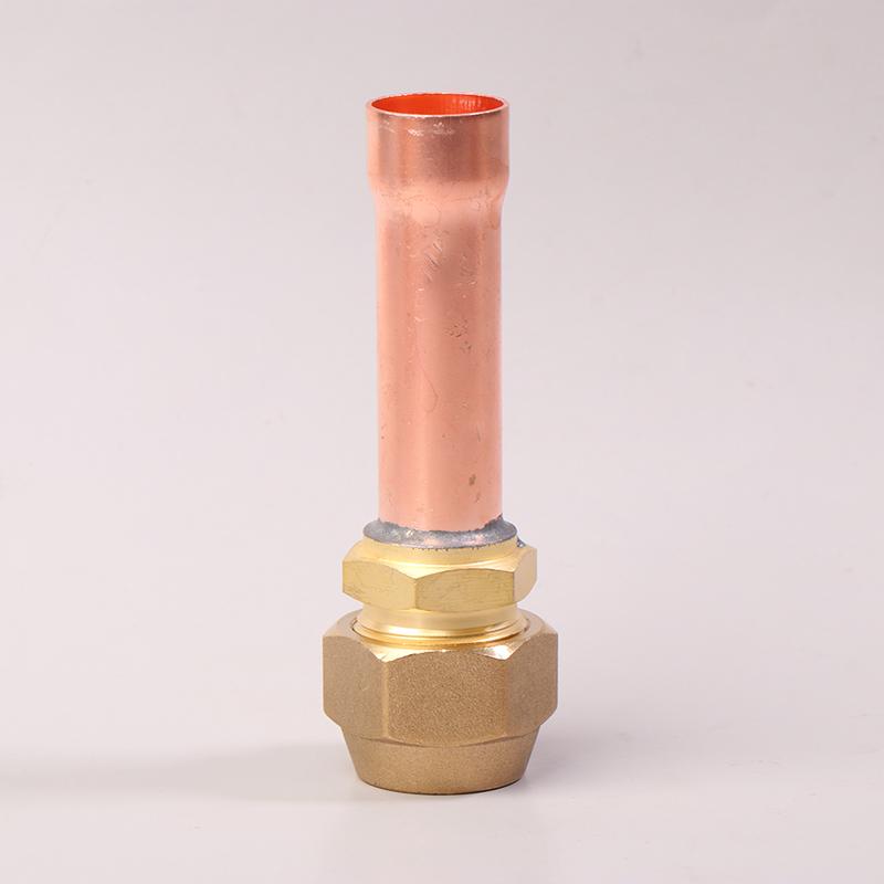 1 stk Klimaanlegg Kobberrør Med Smidd Messing Sae 1/4 3/8 5/8 1/2 3/4 Gjenget Koblingsfittingsadapter -20 Til 120℃