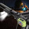 Type-C Powered Bicycle Headlight Rechargeable Compact Design Easy Install for Experience Night Road Trips Camping Adventures