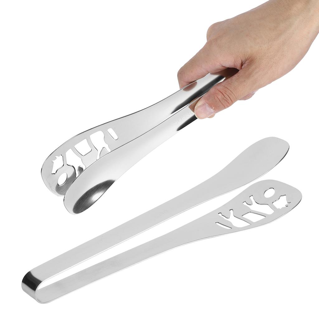 2Pcs Food Tongs Thickened Anti Scalding 304 Stainless Steel Steak BBQ Baking Clip