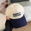 Color Fashion Blocked Baseball Cap With Letter Embroidery Design For Wear Daily