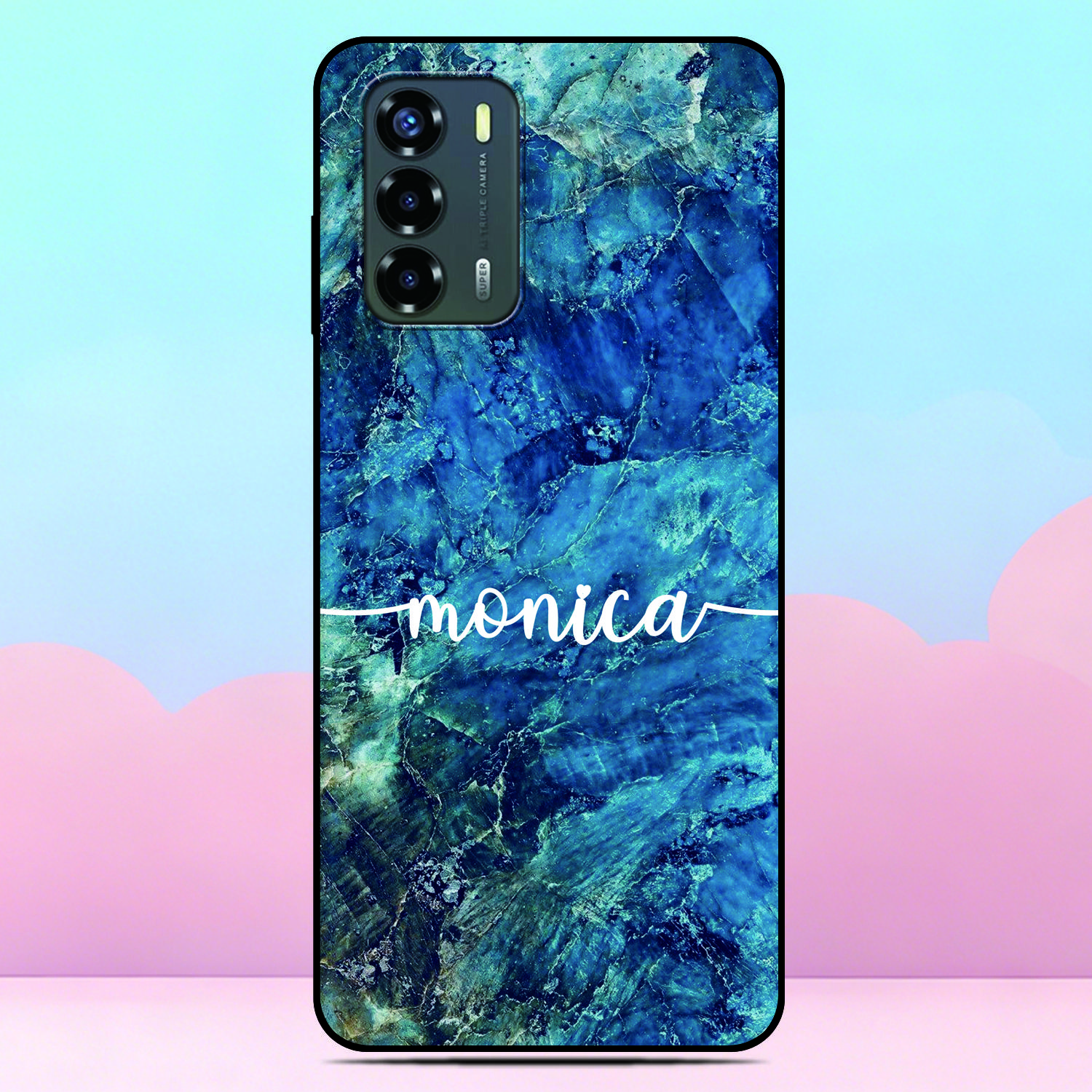 

DIY Custom Name Phone Case For ZTE Blade A53 A35e A52 4G A32 A31 A72 5G V2020 Smart V70 Vita Axon 20 10 Pro 50 Ultra 11 SE Cover Blade A31 Plus