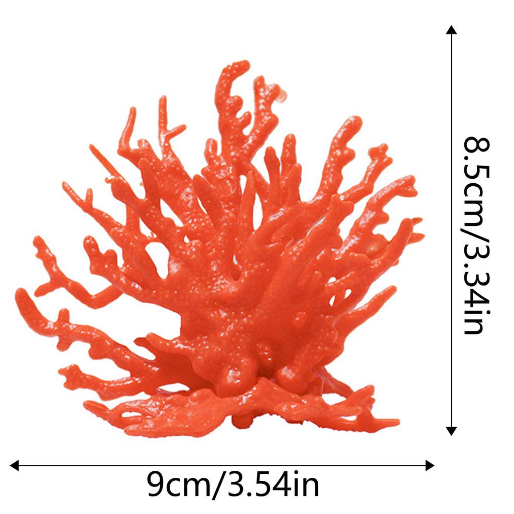 Simulation Coral Water Plant Resin Fake Coral Aquarium Decorations Coral Miniature Fish Tank Aquarium Landscape Decoration