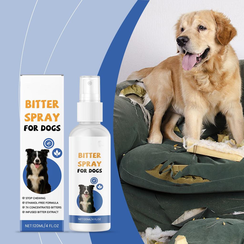 Dog Anti-Chewing Spray Anti-Licking Anti-Biting Furniture Sofa Bitter Training Spray 120ml
